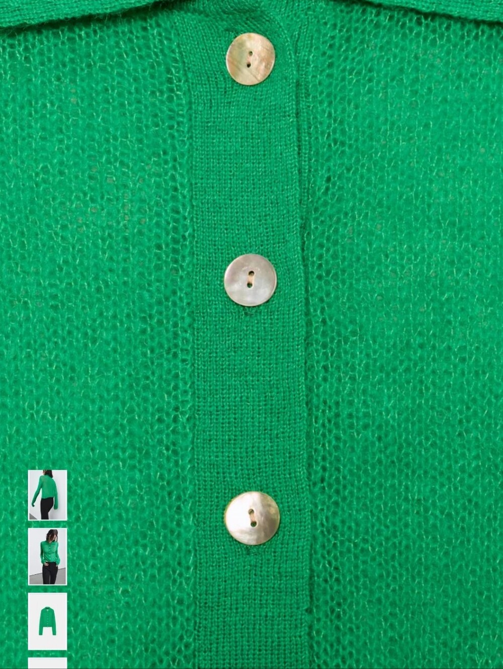 Zara Emerald Green Lightweight Polo-Collar Sweater - Picture 8 of 10